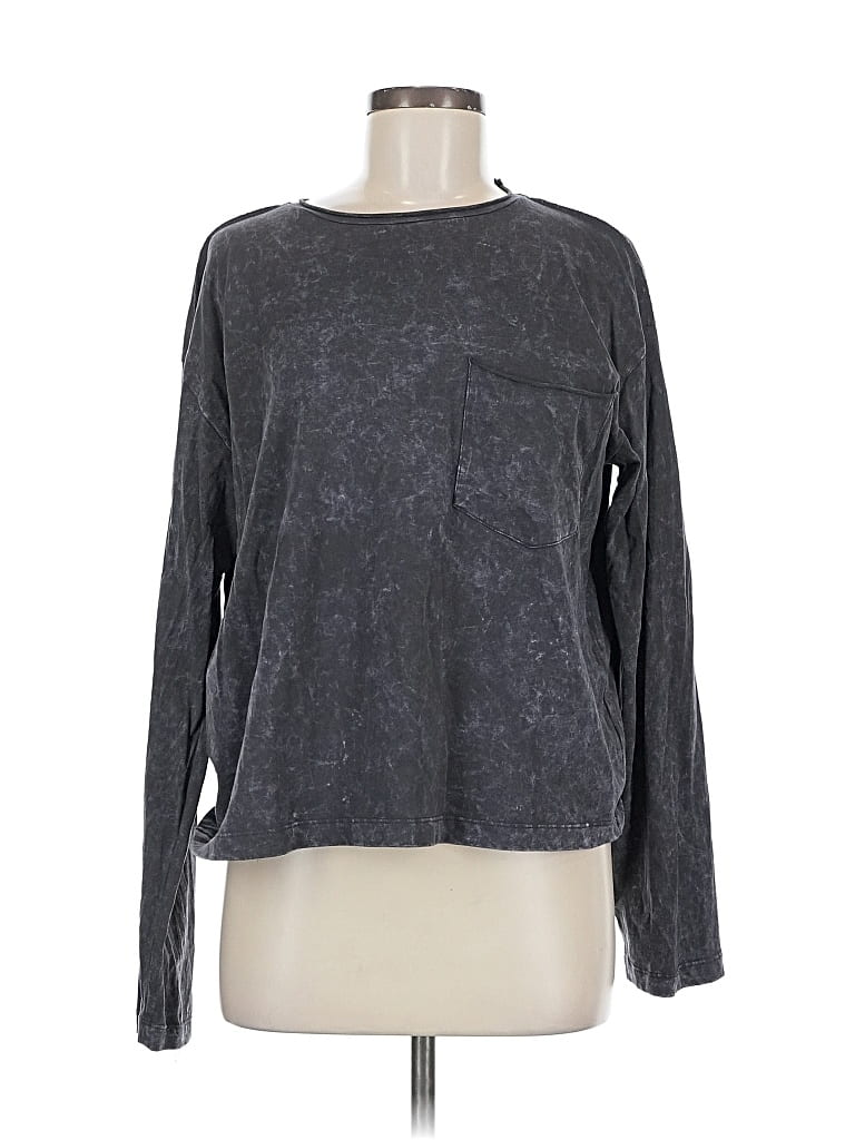 Pre-owned Noisy May Long Sleeve T-shirt In Gray