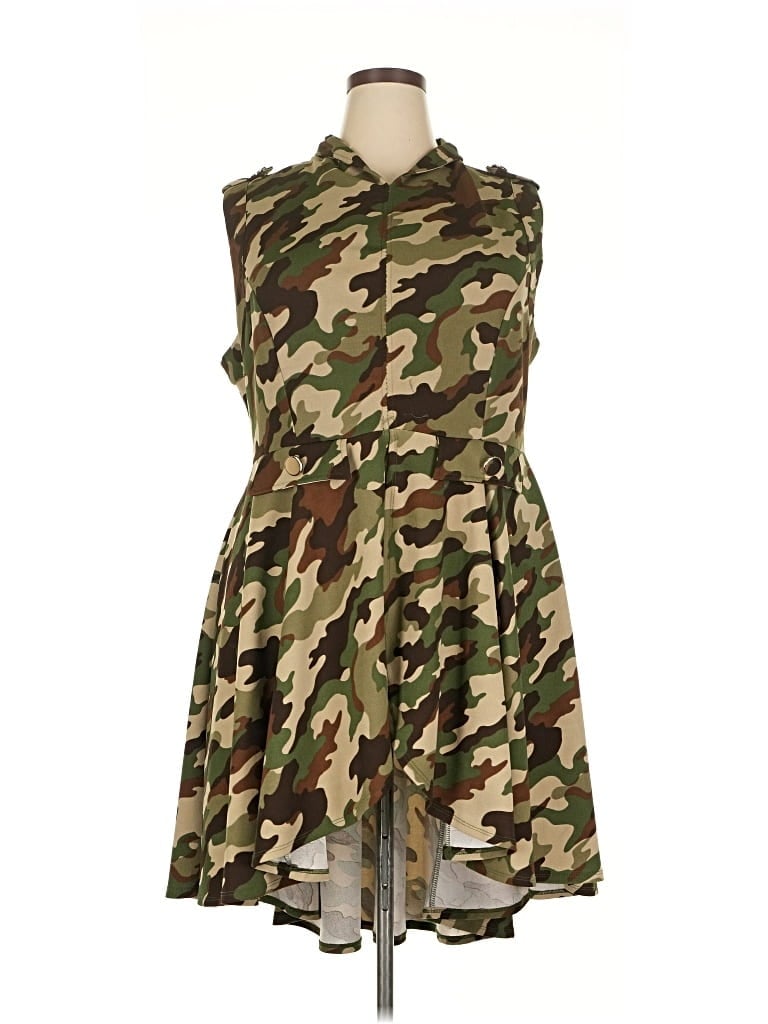 Pre-owned Assorted Brands Casual Dress In Green