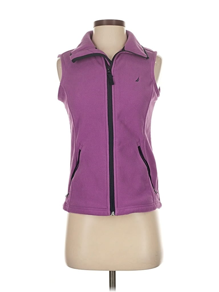 Pre-owned Nautica Vest In Purple