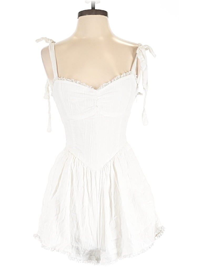 Pre-owned Show Me Your Mumu Romper In White