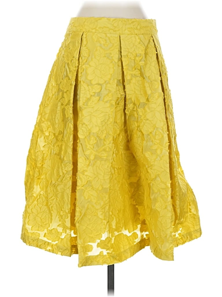 Pre-owned Who What Wear Formal Skirt In Yellow