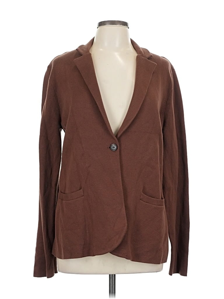 Pre-owned J.crew Factory Store Blazer Jacket In Brown