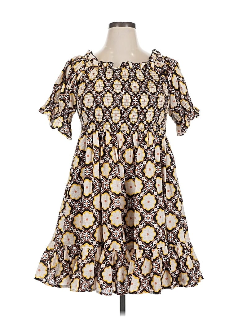 Pre-owned Mille Resort & Travel Casual Dress In Brown