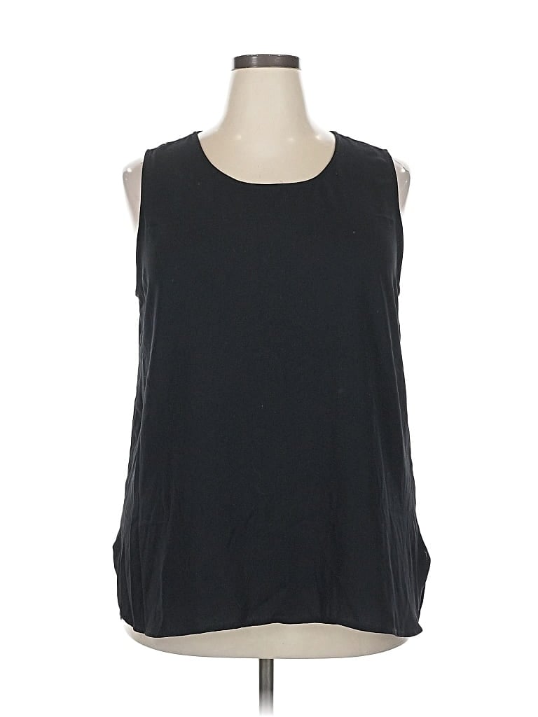 Pre-owned Halogen Sleeveless T-shirt In Black
