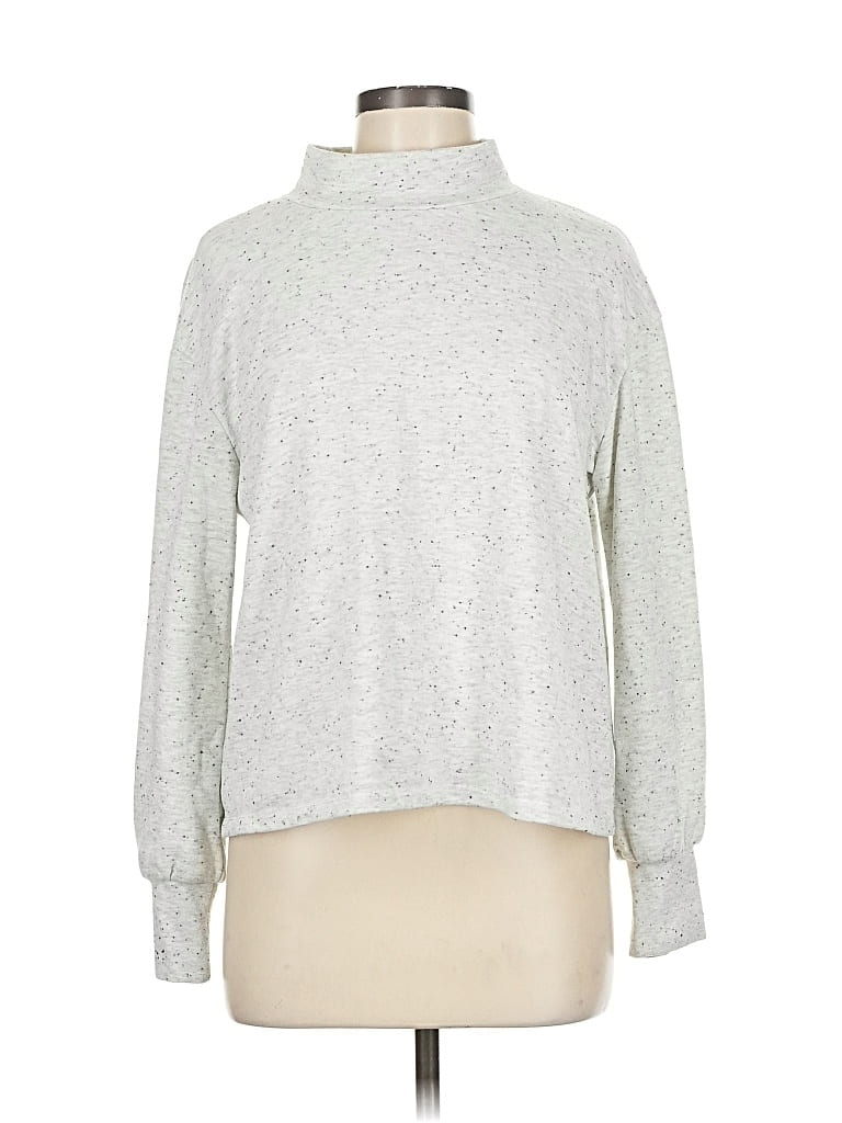 Pre-owned Mile(s) By Madewell Turtleneck Sweater In Silver