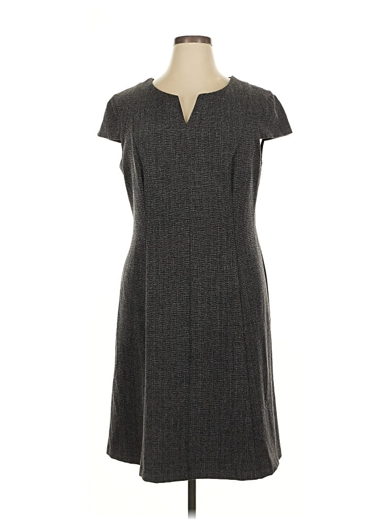 Pre-owned Connected Apparel Casual Dress In Gray