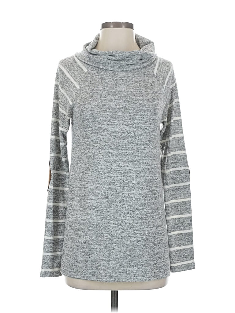 Pre-owned Market & Spruce Turtleneck Sweater In Gray