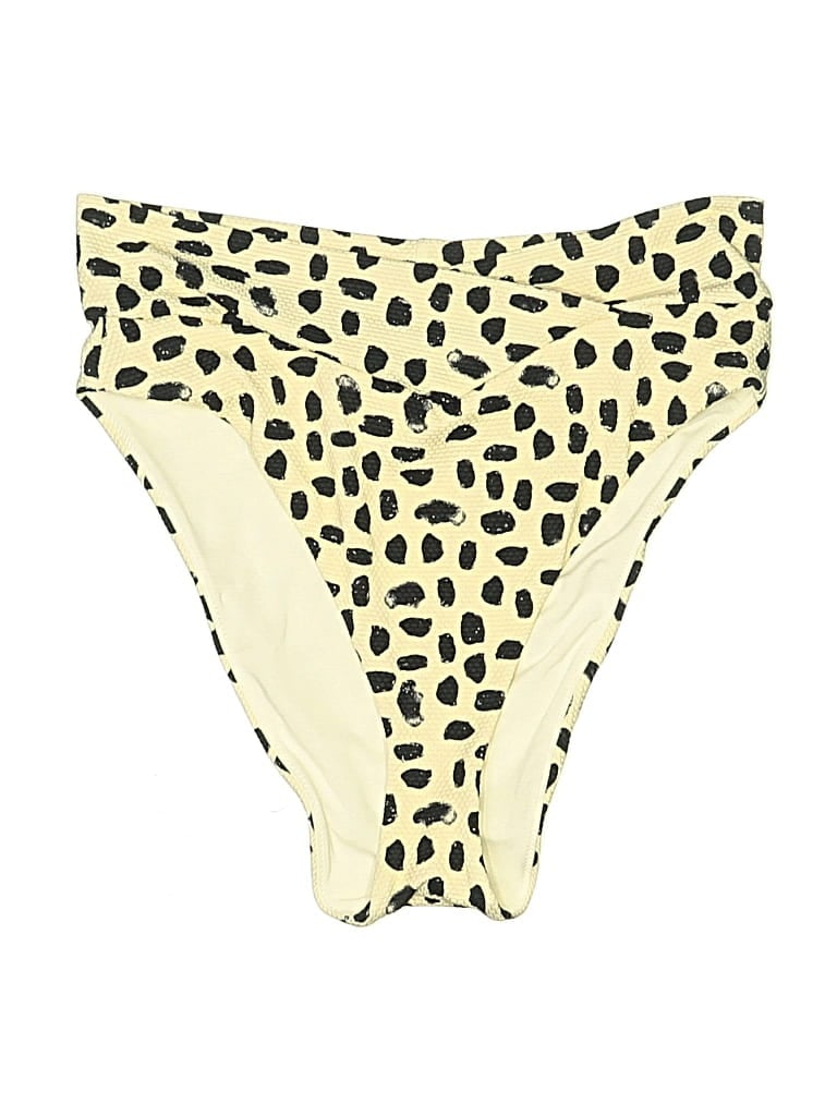 Pre-owned Aerie Swimsuit Bottoms In Yellow