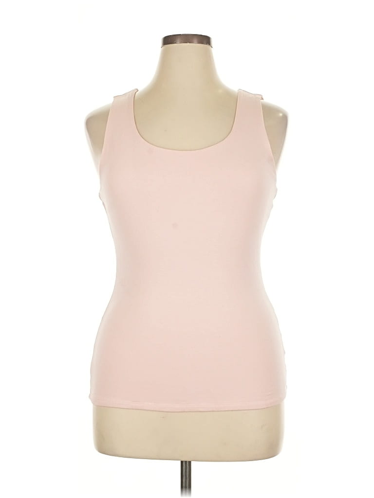 Pre-owned Inc International Concepts Tank Top Pink Halter Neckline Tops