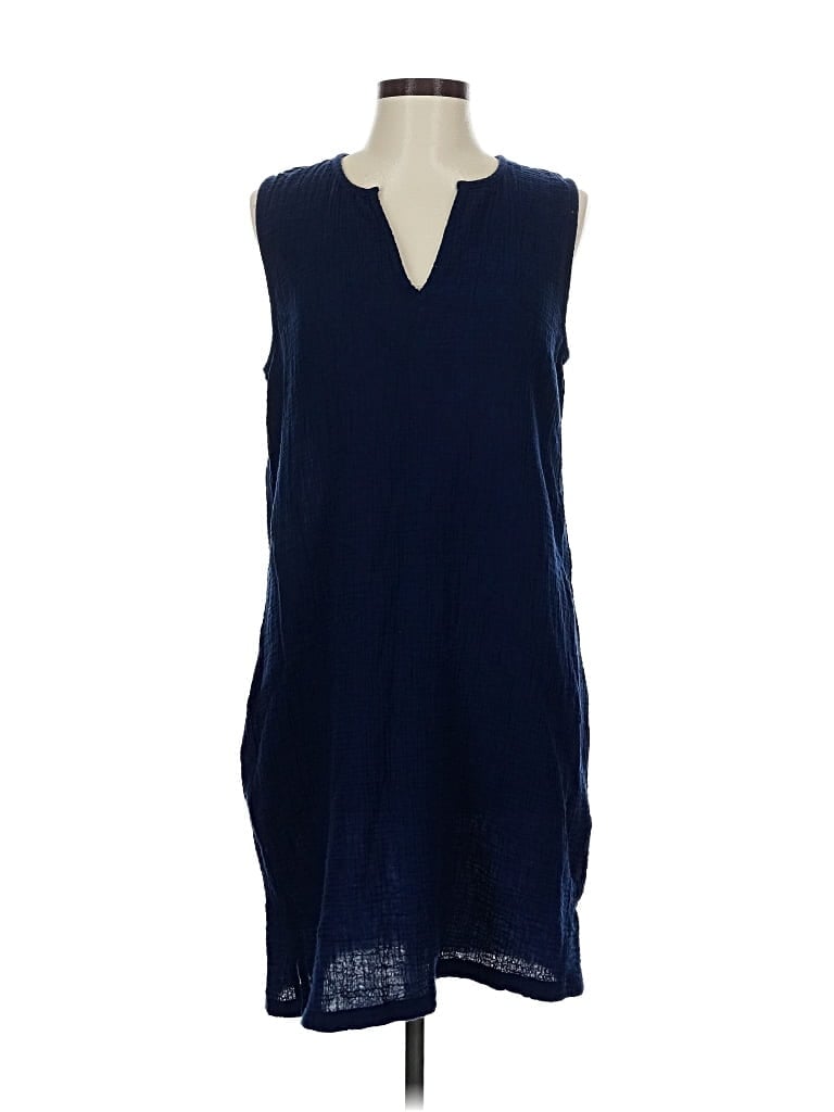 Pre-owned Lands' End Casual Dress In Blue
