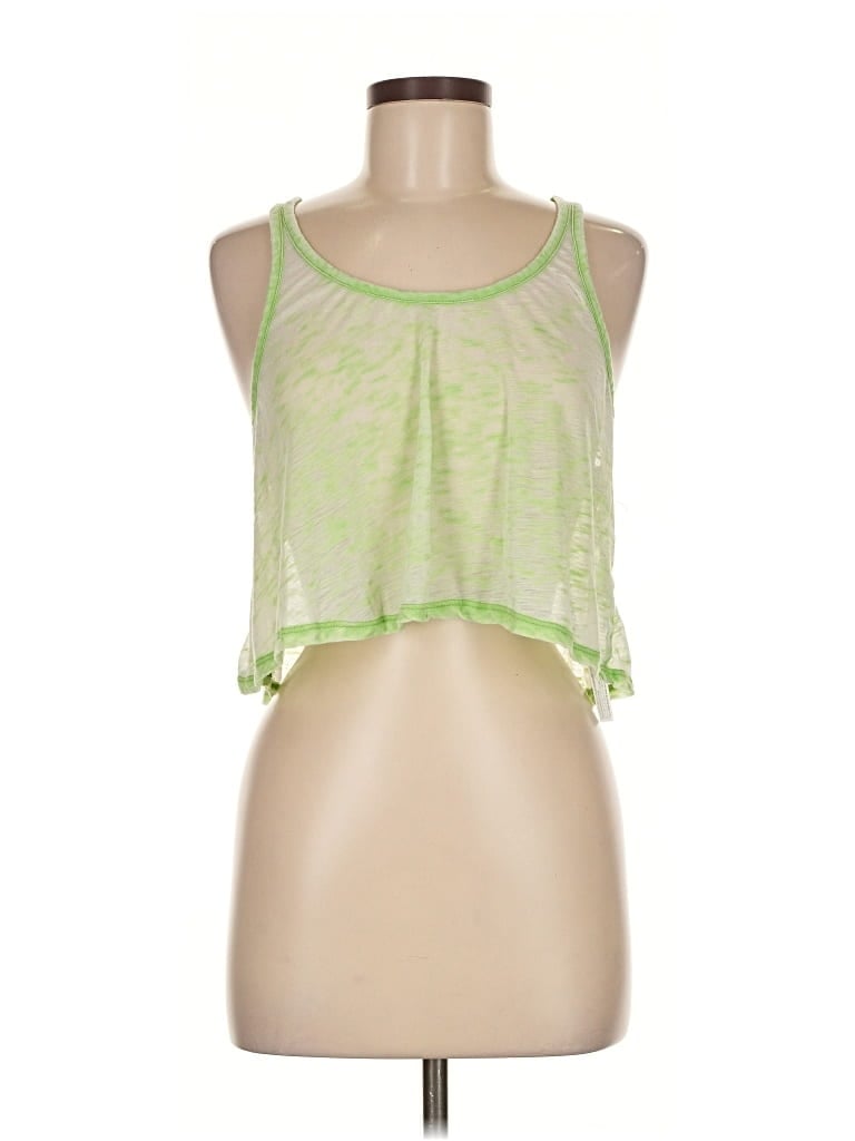 Pre-owned Out From Under Tank Top Green Halter Neckline Tops