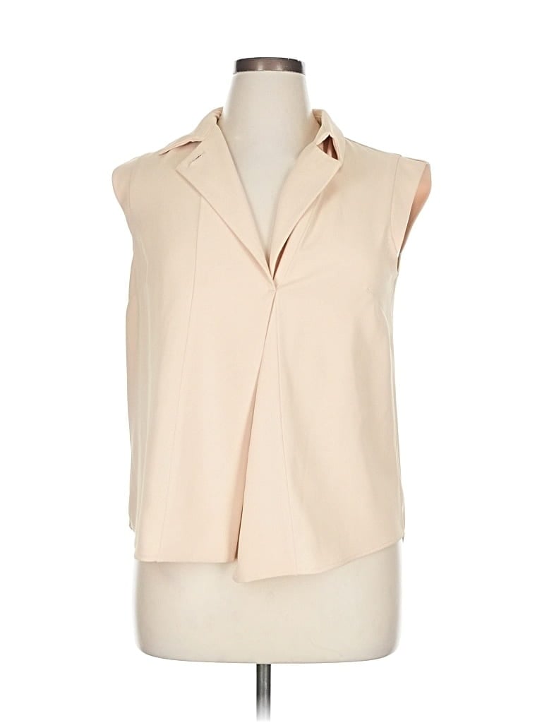Pre-owned Argent Sleeveless Blouse In White