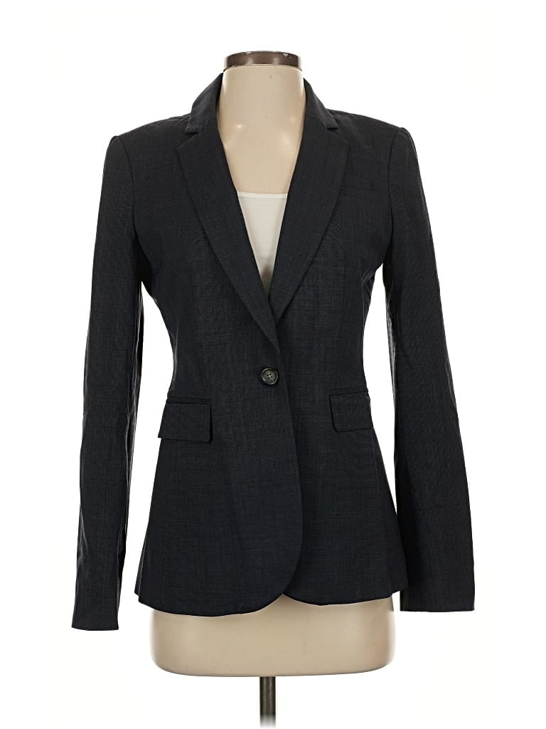 Pre-owned Banana Republic Wool Blazer Jacket In Gray