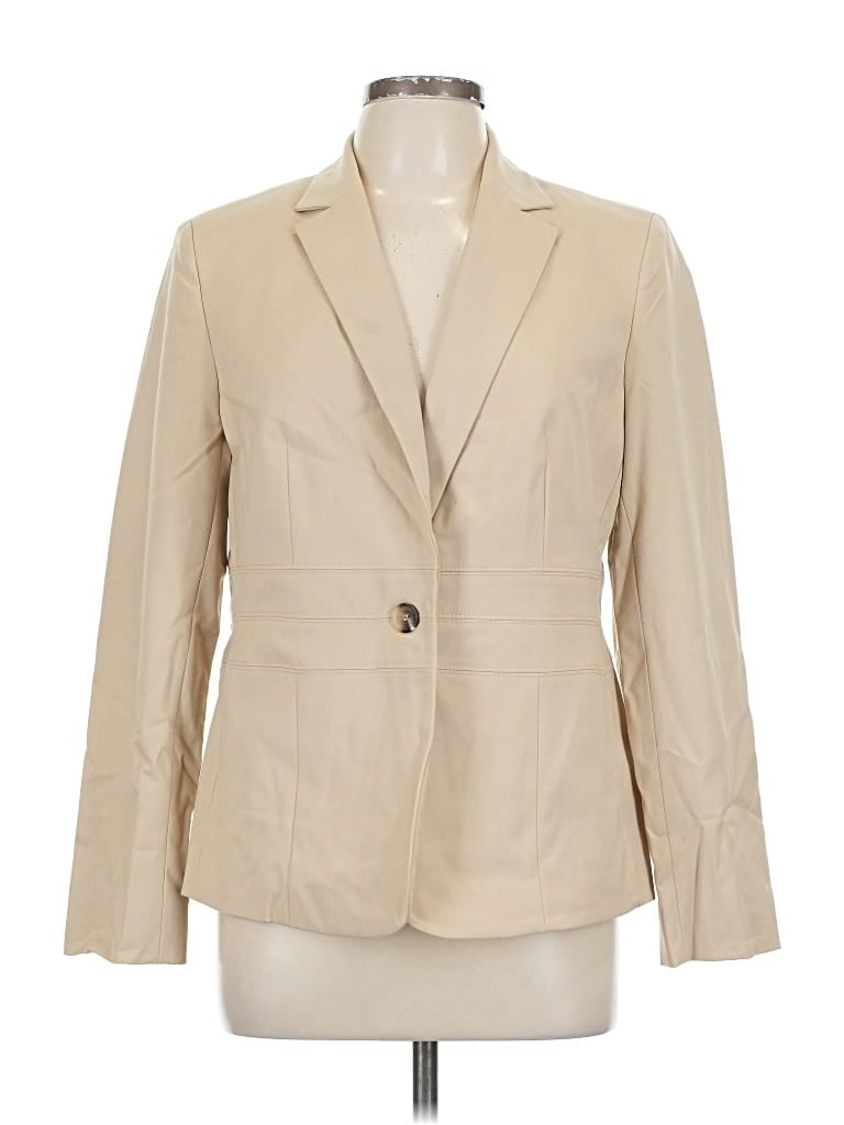 Pre-owned Jones New York Collection Blazer Jacket In White