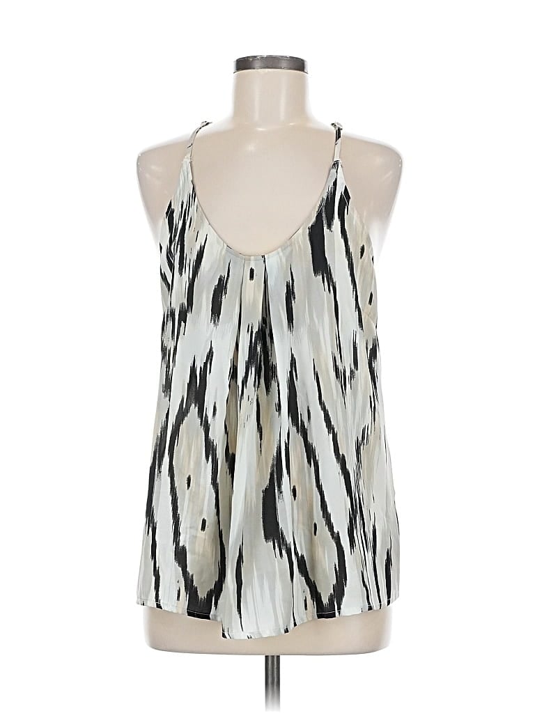 Pre-owned Cynthia Rowley Sleeveless Blouse In Silver