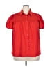 Unbranded 100% Polyester Red Short Sleeve Blouse Size XXL - photo 1