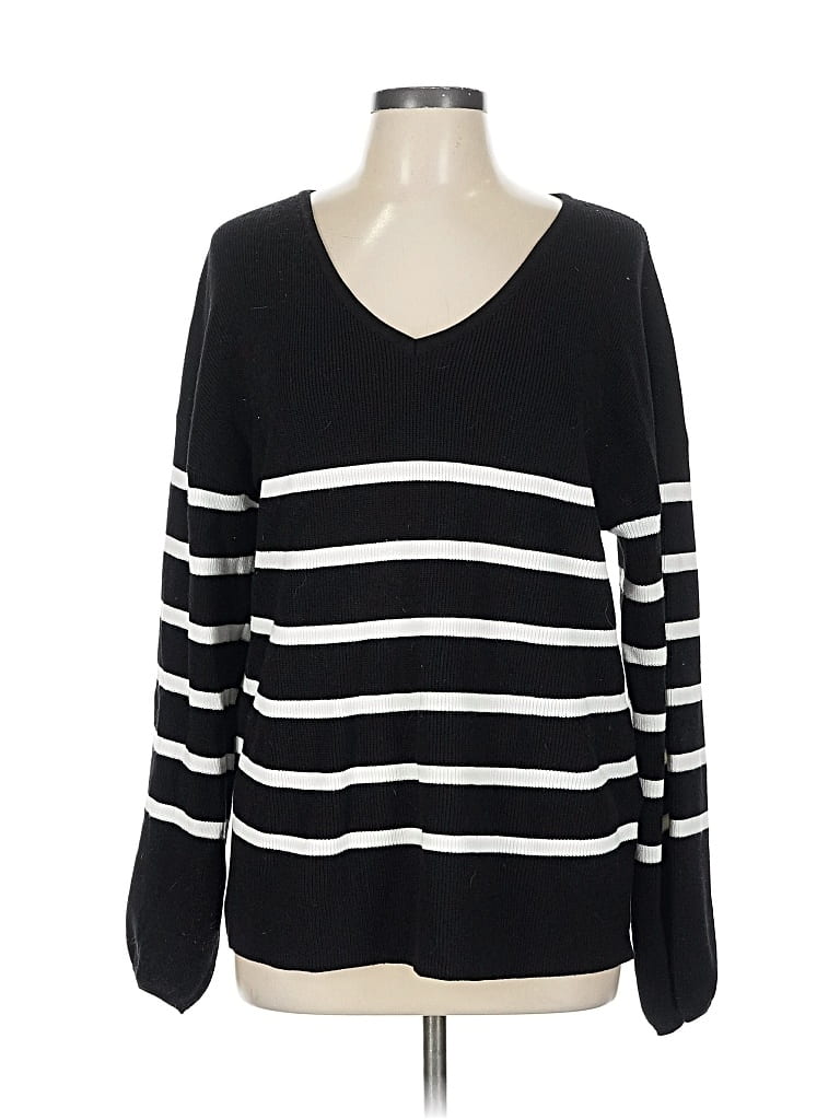 Pre-owned Assorted Brands Pullover Sweater In Black