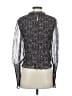 Veronica Beard 100% Silk Silver Long Sleeve Silk Top Size 2 - photo 2
