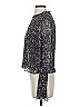 Veronica Beard 100% Silk Silver Long Sleeve Silk Top Size 2 - photo 5