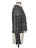 Veronica Beard 100% Silk Silver Long Sleeve Silk Top Size 2 - photo 4
