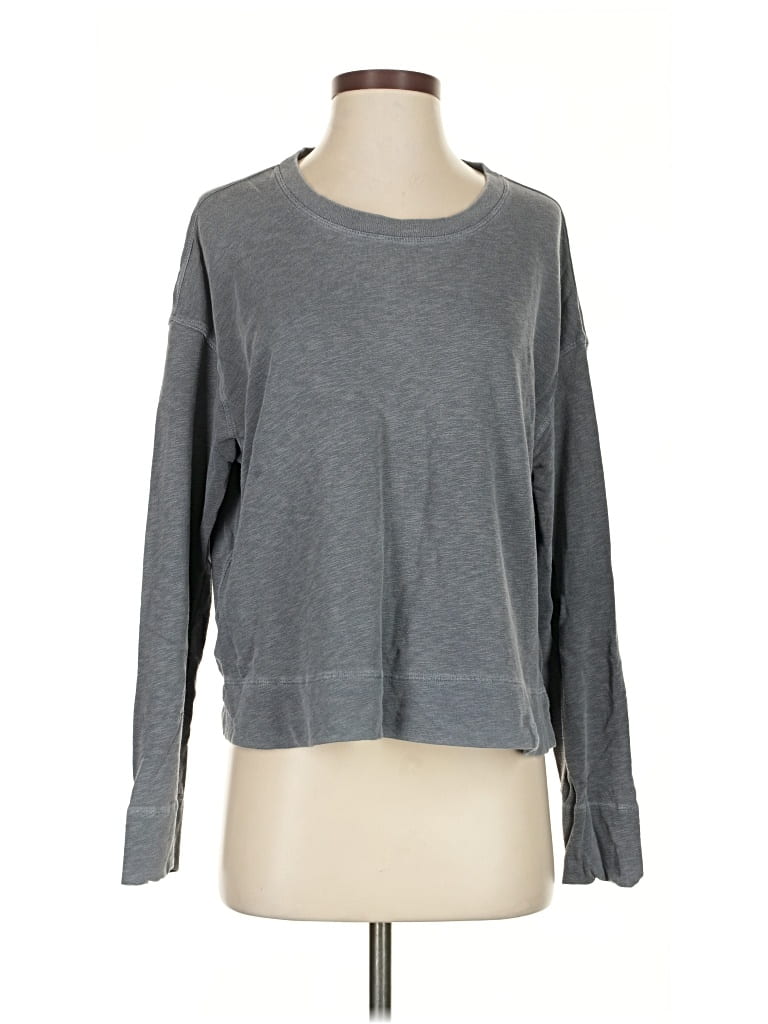Pre-owned James Perse Long Sleeve T-shirt In Gray