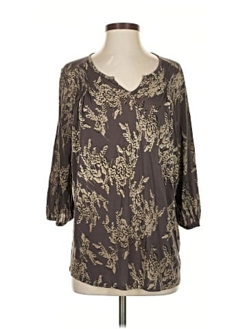 Garnet Hill 3/4 Sleeve Blouse (view 1)