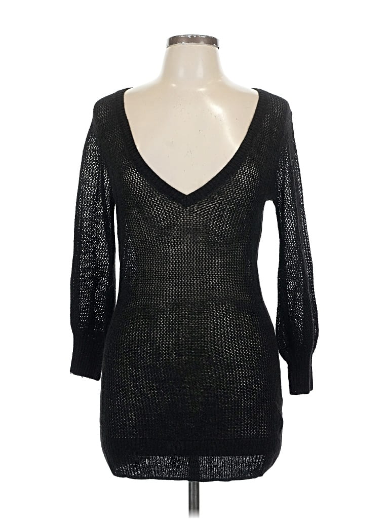 Pre-owned Express Pullover Sweater In Black