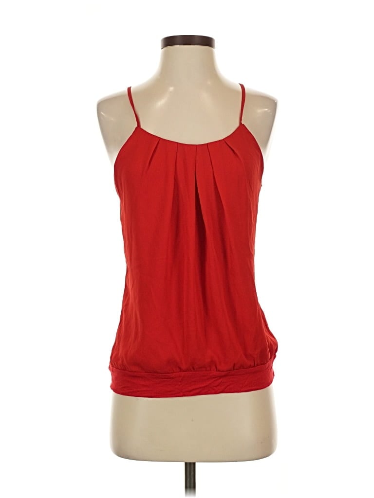 Pre-owned Express Sleeveless Blouse In Red