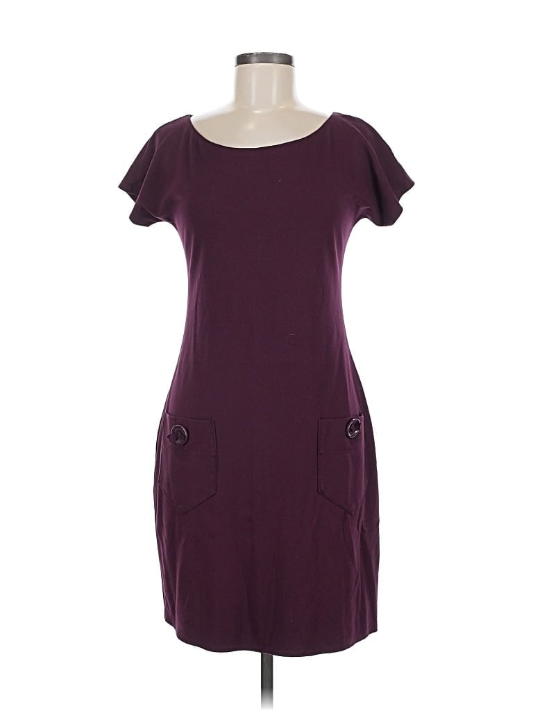 Pre-owned Max Studio Casual Dress In Burgundy