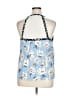 Cooper & Ella 100% Polyester Blue Sleeveless Blouse Size XL (4) - photo 2