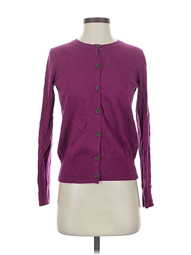 Pre-owned Gap Cardigan Sweater In Purple