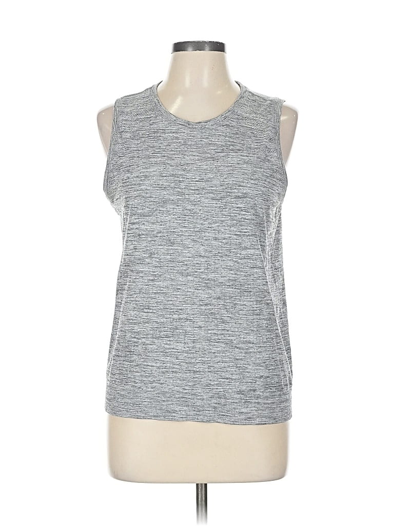 Pre-owned Athleta Sleeveless T-shirt In Gray