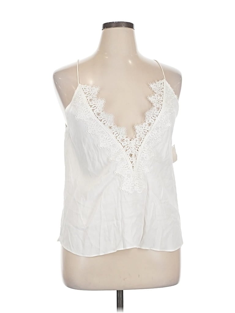 Pre-owned Abbeline Sleeveless Blouse In White