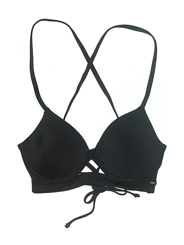 VICTORIA'S SECRET PINK Pre-owned Swimsuit Top Black Swimwear