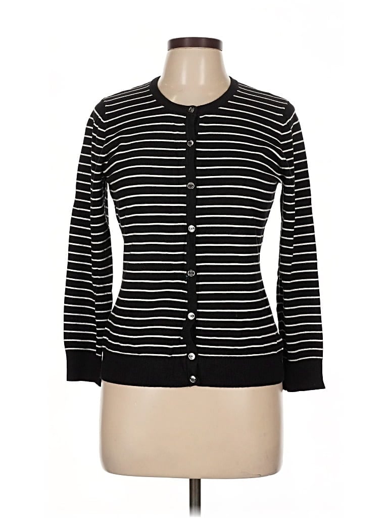 Pre-owned Jones New York Cardigan Sweater In Black