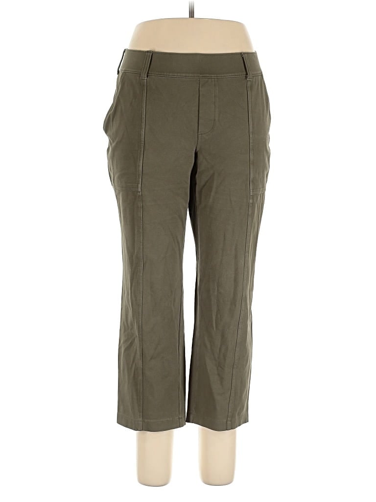 Pre-owned Lands' End Active Pants In Green