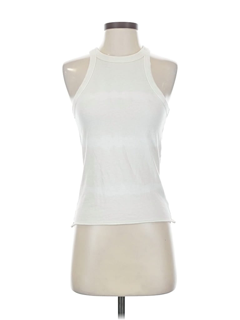 Pre-owned Wsly Tank Top White Halter Neckline Tops