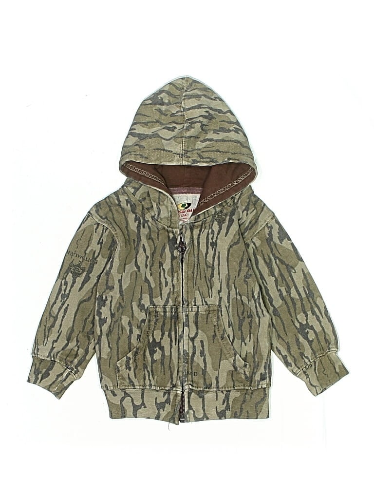 Pre-owned Mossy Oak Babies' Zip Up Hoodie In Brown