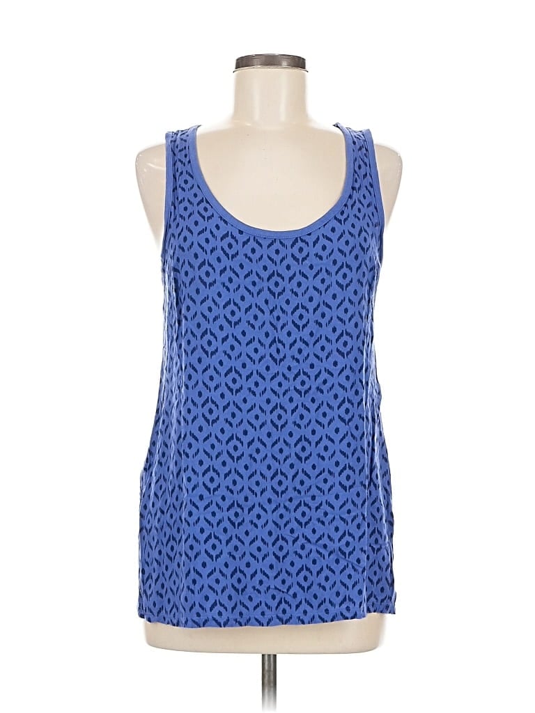 Pre-owned Old Navy Tank Top Blue Square Neckline Tops