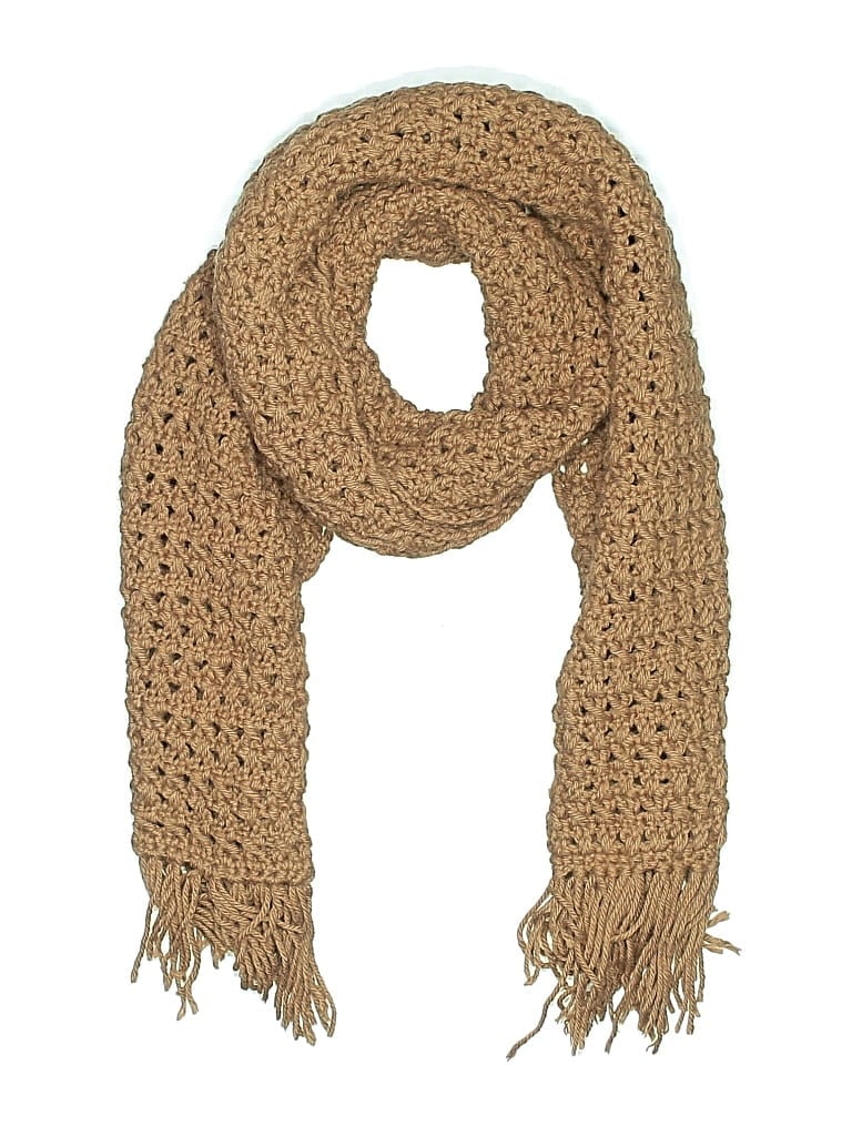 Pre-owned Unbranded Scarf In Brown