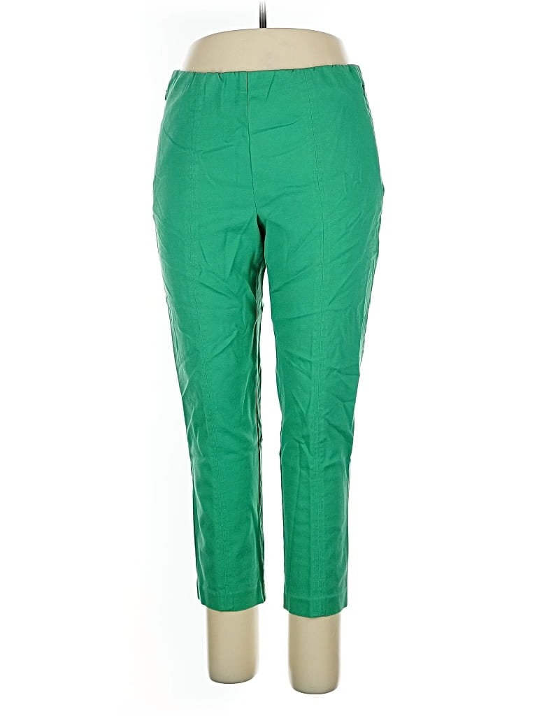 Pre-owned Jjill Casual Pants In Green