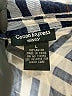 Cotton Express 100% Rayon Plaid Blue Long Sleeve Button-Down Shirt Size L - photo 7