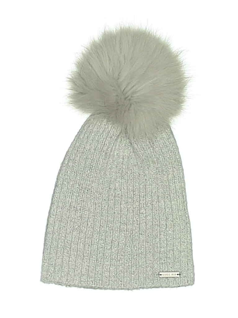 Pre-owned Gigi Pip Beanie Hat In Gray