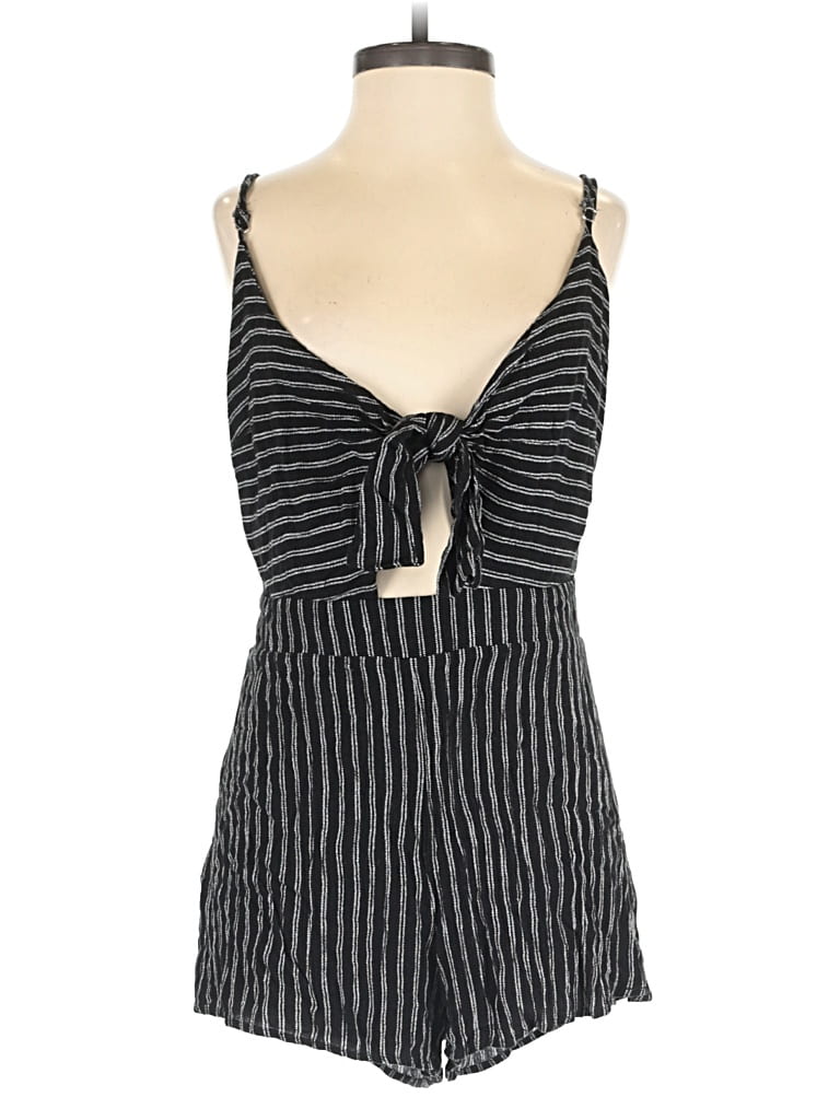 Pre-owned Honey Punch Romper In Black