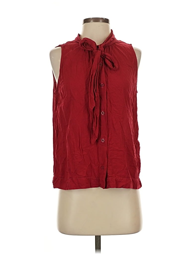 Pre-owned Cloth & Stone X Anthropologie Sleeveless Blouse In Red