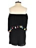 Lisa & Lucy 100% Rayon Hearts Black Romper Size XS - photo 2