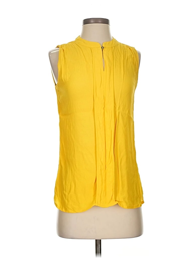 Pre-owned Banana Republic Sleeveless Blouse In Yellow