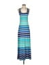 Aqua Stripes Blue Casual Dress Size XS - photo 1