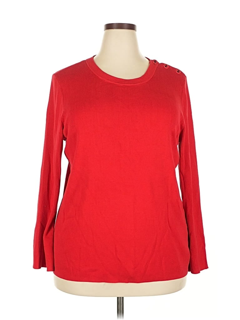Pre-owned Talbots Pullover Sweater In Red