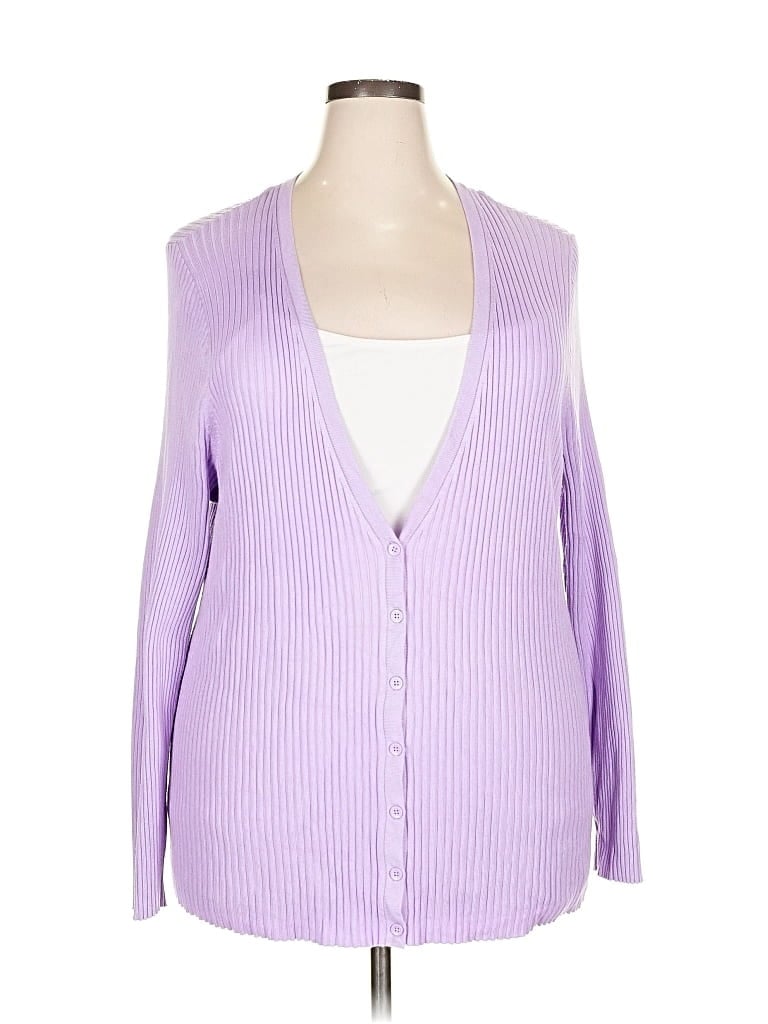 Pre-owned Torrid Cardigan Sweater In Purple